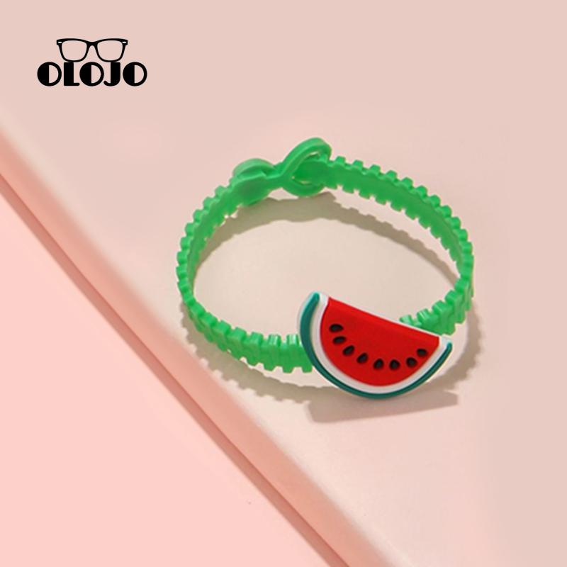 [Olojogrosircartoon Fruit Bracelet Anak Lucu Hiasan Tangan Hati Gelang Lubang Satu