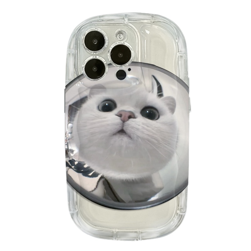 IPHONE Casing Ponsel Transparan Kucing Lucu Kompatibel Untuk Iphone14 13 12 11 Pro Max XS X Xr8 +7Plus Silikon Lembut Shockproof Casing Cover Cell Precticer