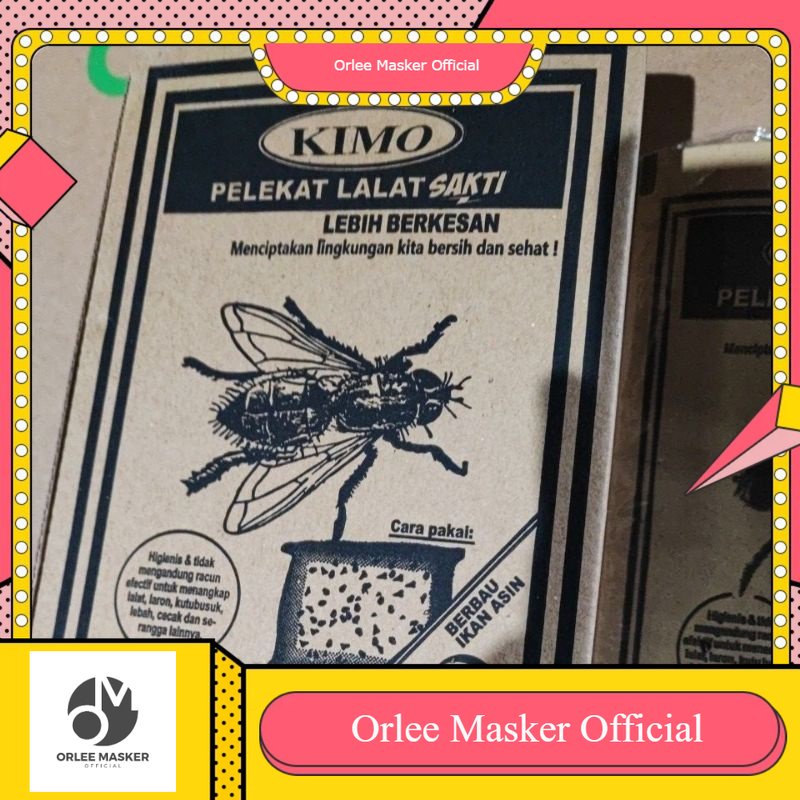 LEM LALAT PAGODA/KIMO/Superwins ORIGINAL u/ lalat, kecoak, cicak TIDAK BERBAHAYA (10 lembar)