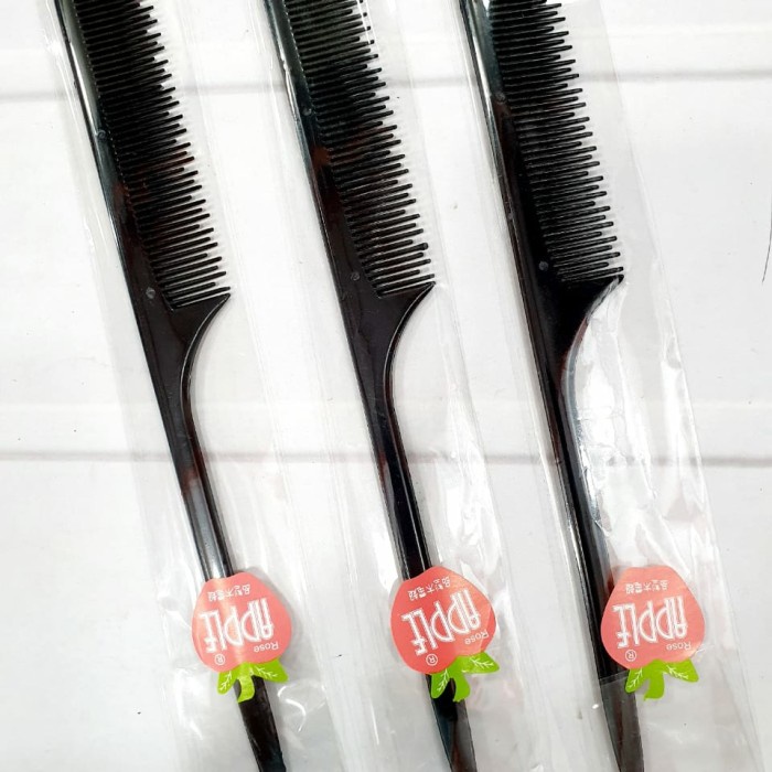 SISIR HITAM APPLE IMPORT Sisir Sasak / Sisir Rambut / Sisir Salon