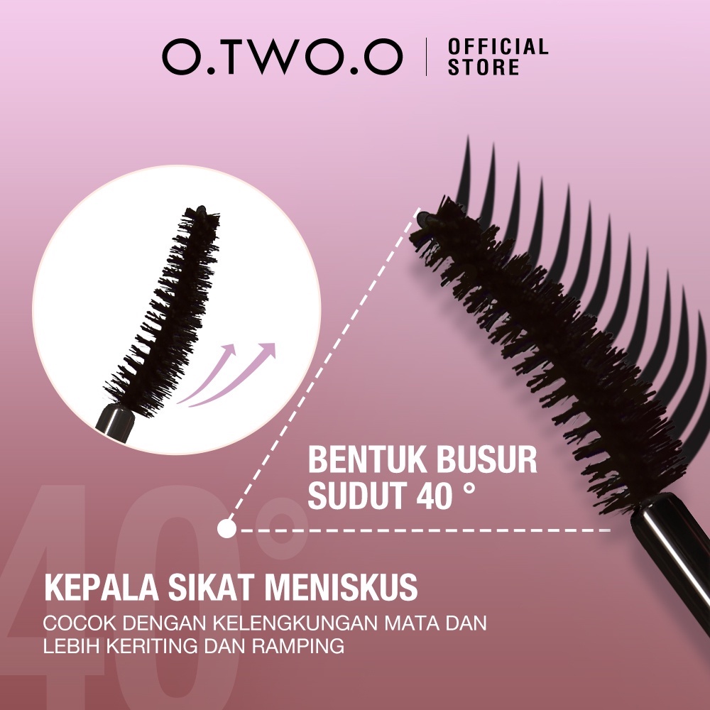 ❄️MATCHA❄️O.TWO.O MASCARA LONG LASTING WATERPROOF -LIGHTENING FIBER MASKARA BPOM