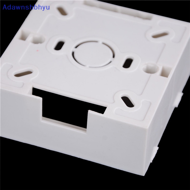 Adhyu 1pc Kaset Kotak Moung Dinding Putih Universal Untuk Saklar Dinding Dan Kandang Plastik Socket Back Box Outlet ID