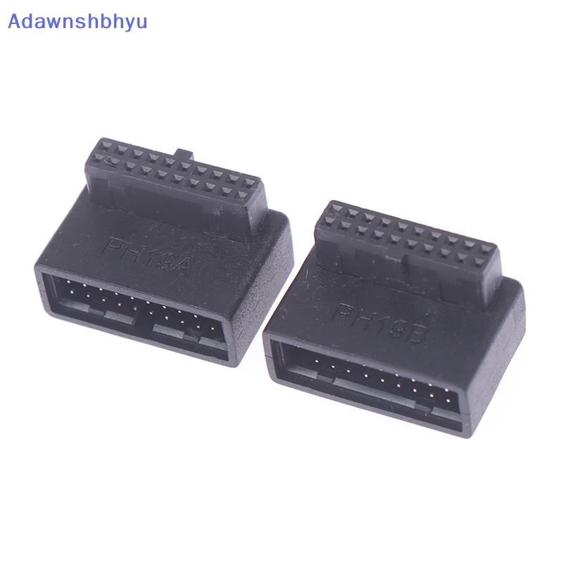 Adhyu Adapter Ekstensi USB 3.0 20pin Male to Female Siku 90derajat Untuk Motherboard ID