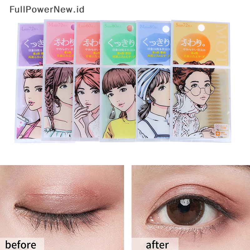 Power 60 /72 /80Pcs Invisible Lace Double Eyelid Stickers Tape Alat Makeup Kosmetik ID