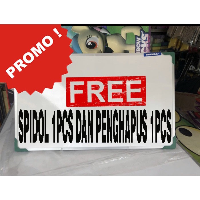 Papan tulis whiteboard 30X50 - NON MAGNET