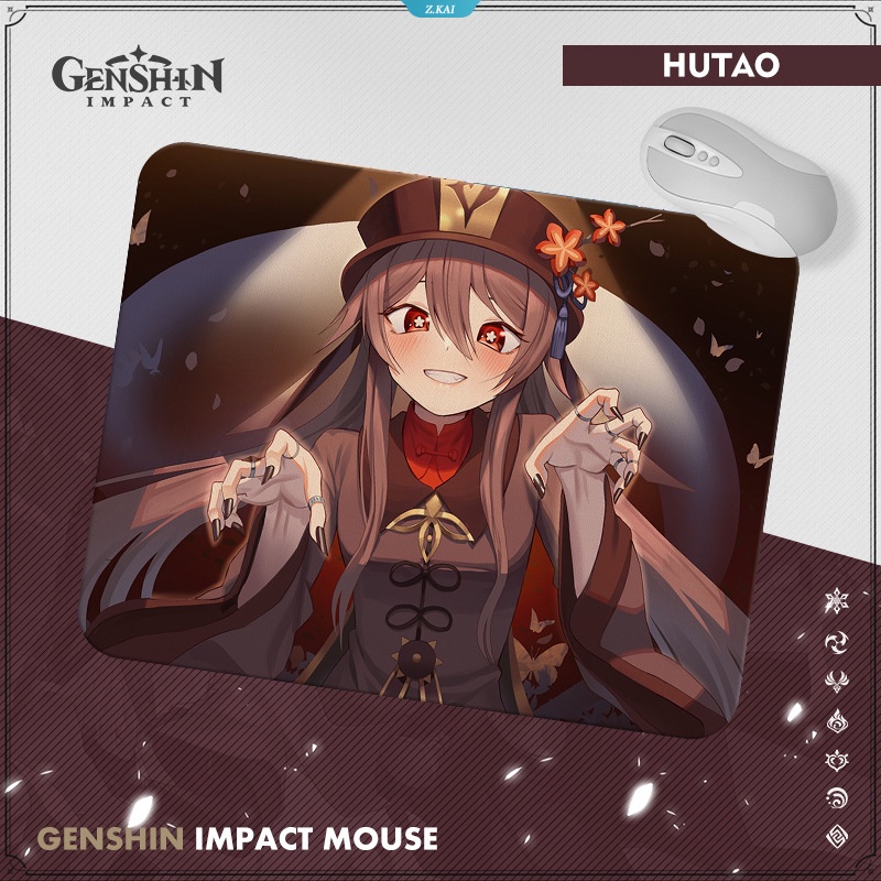 Genshin Impact Tighnari Ganyu Keqing Hu Tao Anak Laki-Laki Dan Perempuan Komputer Mouse Pad Anti-slip Mat Desktop Mat Aksesoris Komputer Mouse Pad [ZK]