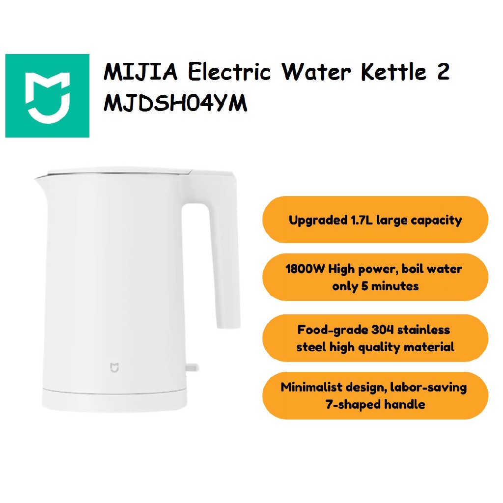 AKN88 - MIJIA Electric Water Kettle 2 - Teko Listrik 1.7L 1800W - MJDSH04YM