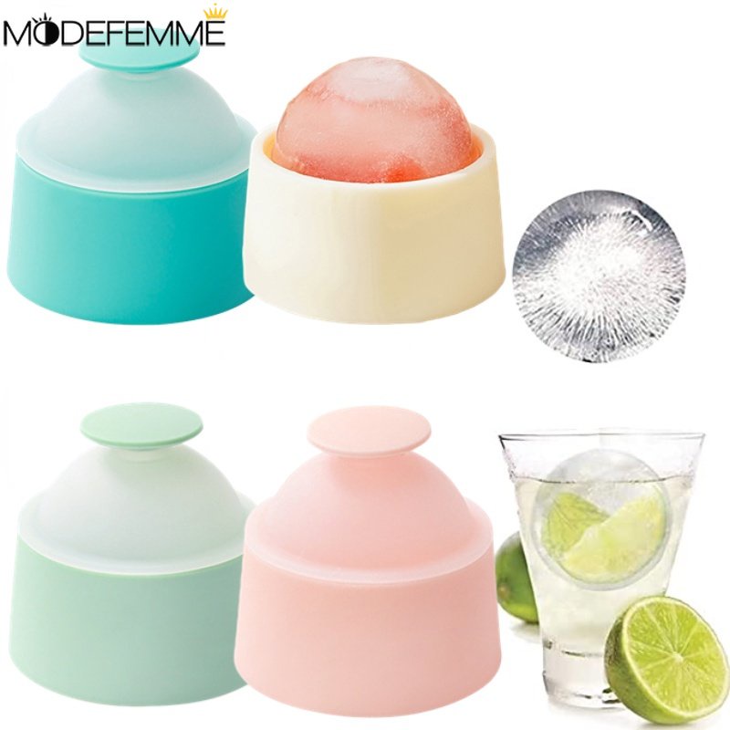 [Fitur] Cetakan Ice Ball Mudah-demoulding/Whisky Coffee Icy Sphere DIY Kotak/Ice Hoki Cangkir Cepat Pembekuan Dengan Tutup/Reusable Fruit Cubes Making Mold