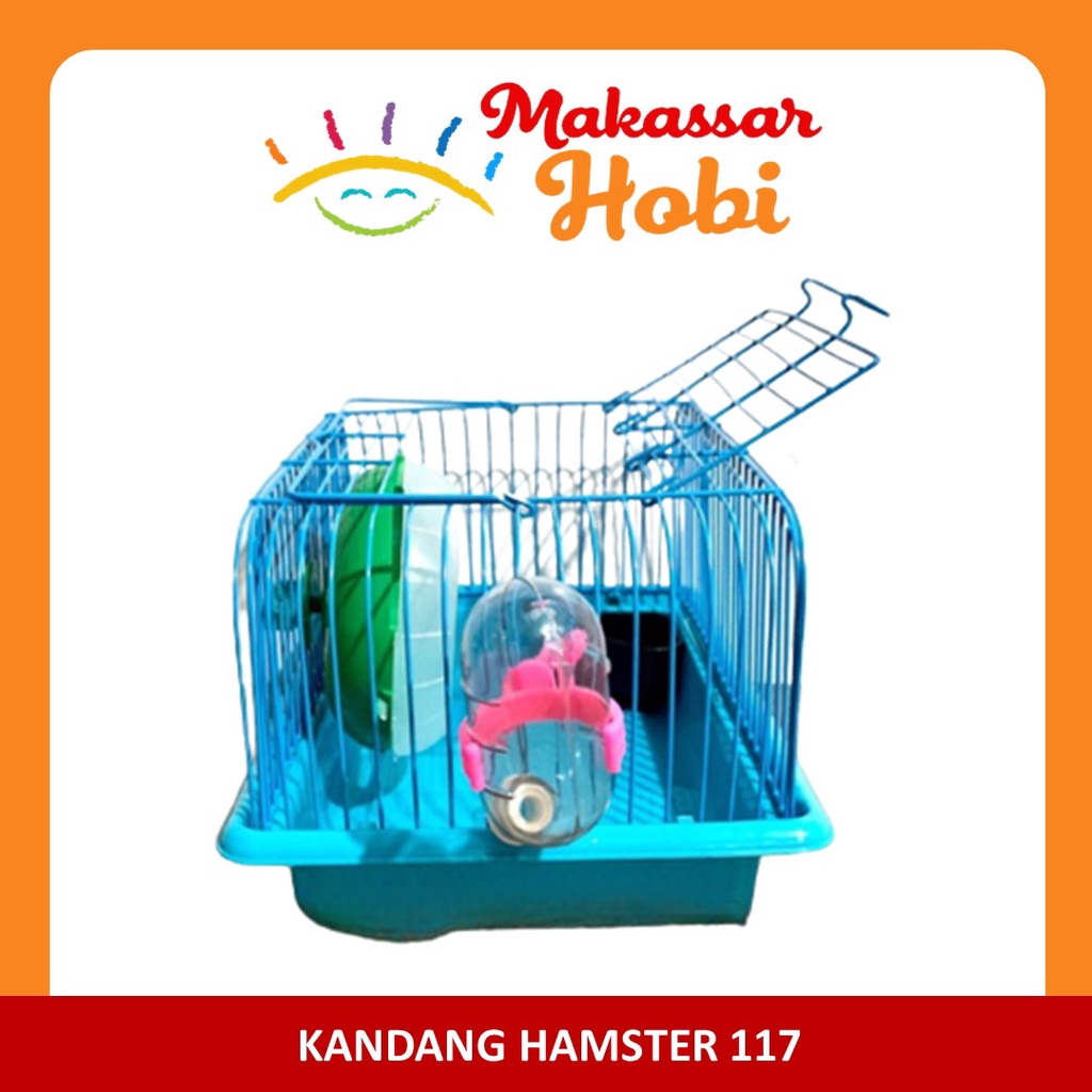 Kandang Hamster 117 Pintu Atas Kincir Botol Minum Tempat Makan Hewan