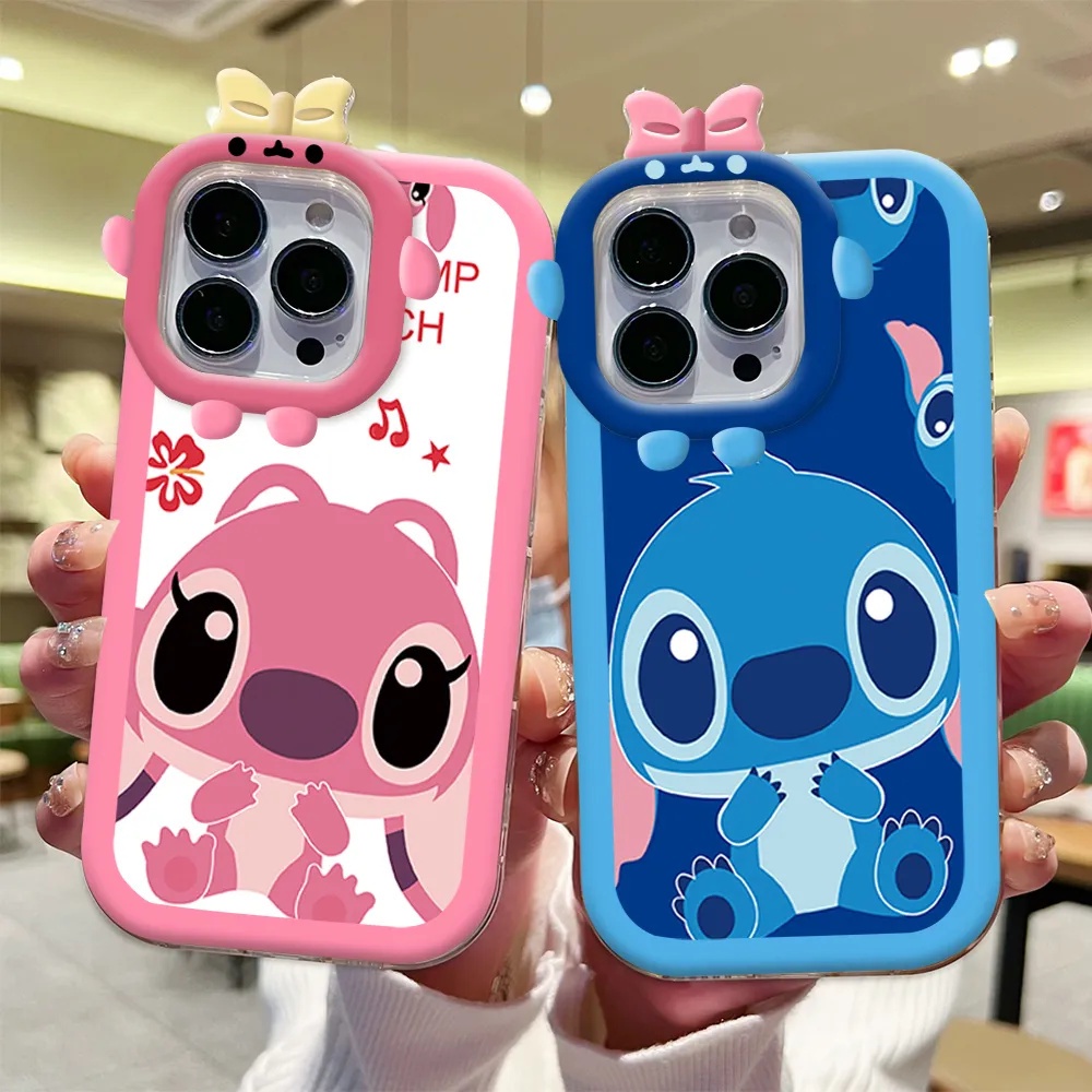 Case Kartun Redmi Note12 4G Poco C40 Note 12 Pro Note 11 Pro Note 11S 10C 10A 10 9 9C 9A 9T 9 Note10 5G 10s Note9 Note8 Poco X3 NFC M3 Cute Angel And Stitch Phone Case Sarung