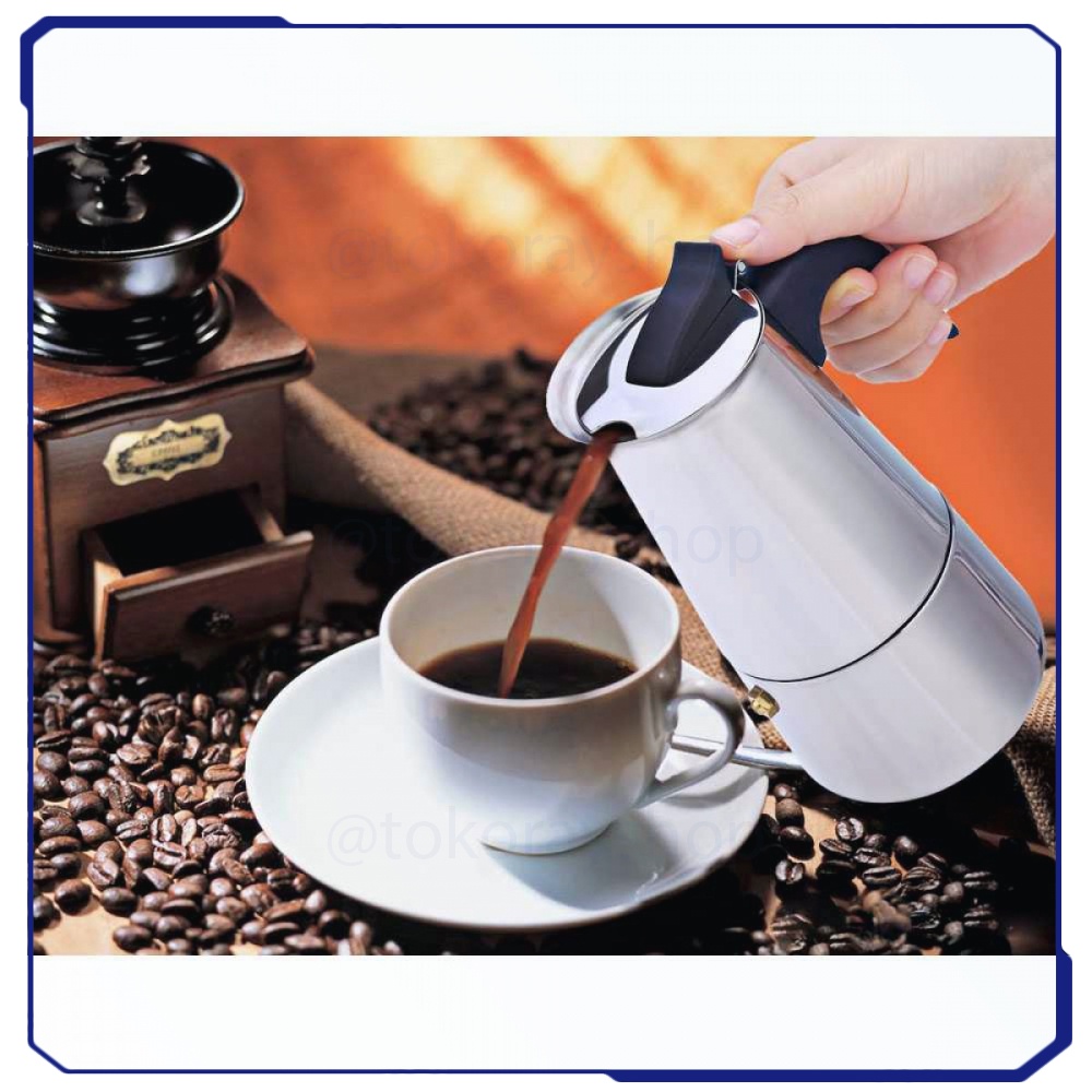 Espresso Coffee Maker Moka Pot Teko 100ml 2 Cup - Z20