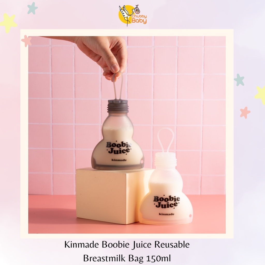 Kinmade Boobie Juice Reusable Breastmilk Bag 150ml | Kantong Botol Asi