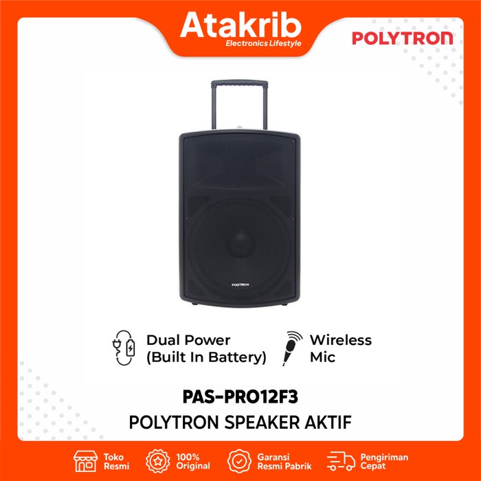 POLYTRON SPEAKER AKTIF PAS-PRO12F3 / PAS PRO12F3