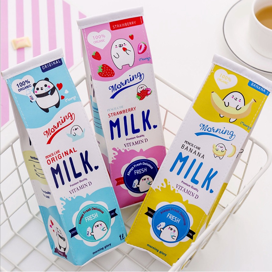 

Bellini - NEW Kotak Pensil Bentuk Kotak Susu / milk tempat alat tulis tempat pensil