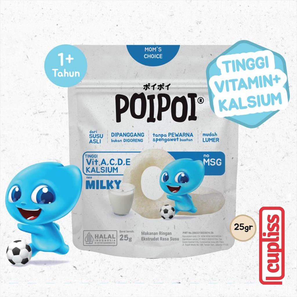 PoiPoi Healthy Snack Milky 25g Snack Anak