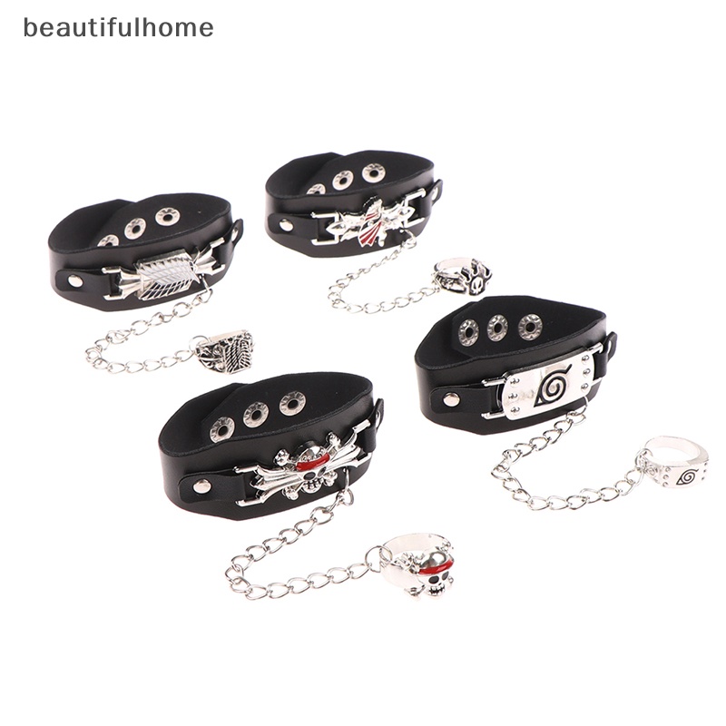 {beautifulhome} Gelang Dan Cincin Anime Naruto Action Figure Cosplay Aksesoris Prop Mainan Keren.