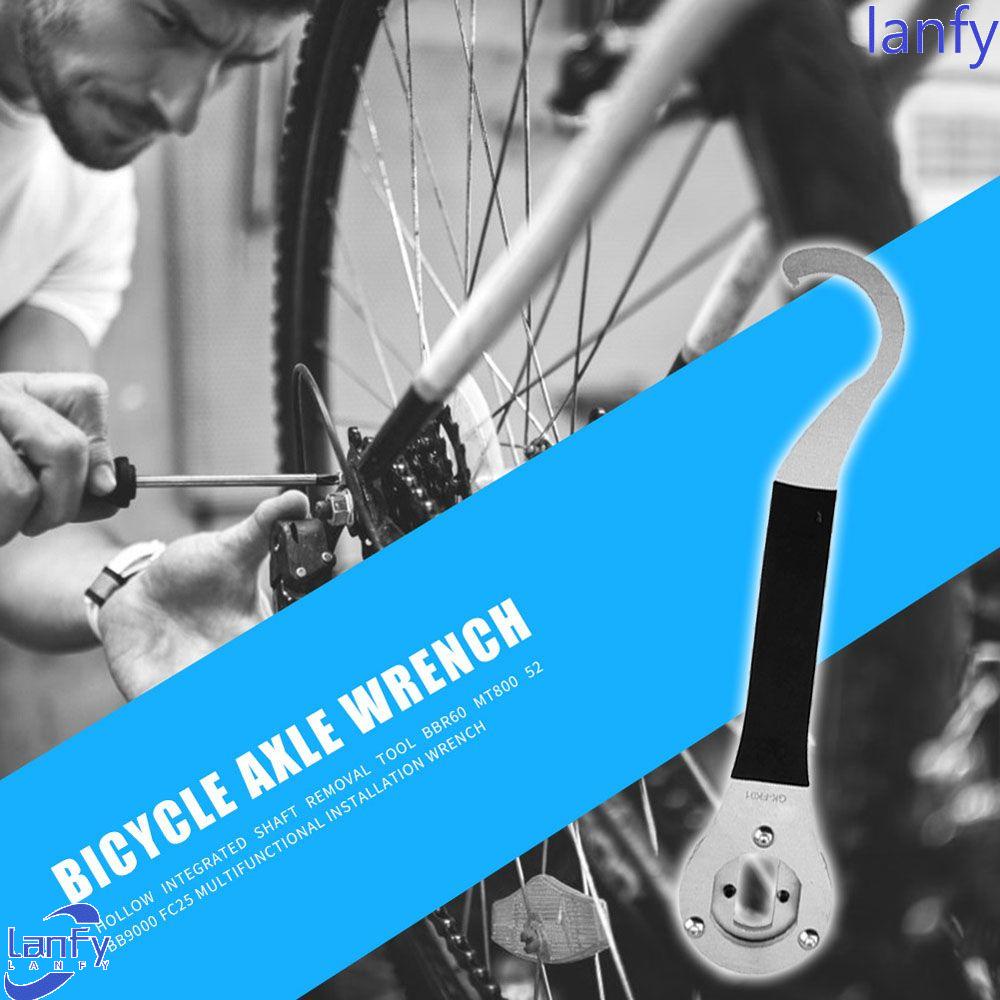 Lanfy Braket Bawah Sepeda Penghilang Rool Portable Tahan Lama Bersepeda Sepeda Perbaikan Bagian Aksesoris Sepeda Alat Perbaikan Kunci Kait Kunci Pas