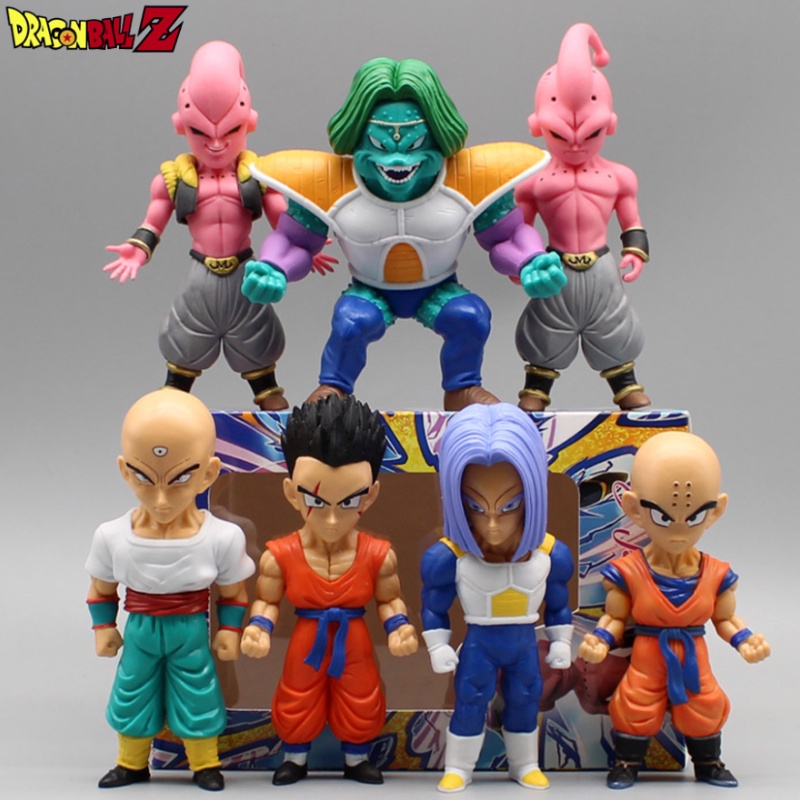 Dragon Ball Angka Gk Wcf Trunks Majin Buu Anime Figure Yamcha Krillin Zarbon Tien Shinhan Action Figure Model Pvc Mainan Boneka