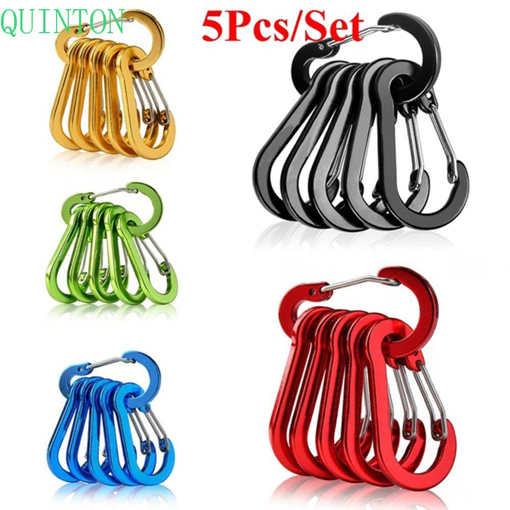 Quinton Carabiner Outdoor Hiking S-shape Climbing Aluminium Alloy Memancing Musim Semi Gesper