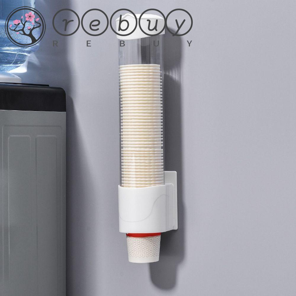 Rebuy Cup Dispenser Untuk Water Dispenser Cone Atau Flat Bottom Cups Dustproof Plastic Automatic Cup Remover