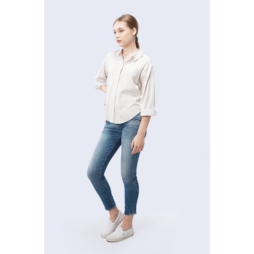 Logo Jeans - Kemeja Wanita Byan 24908L9CM