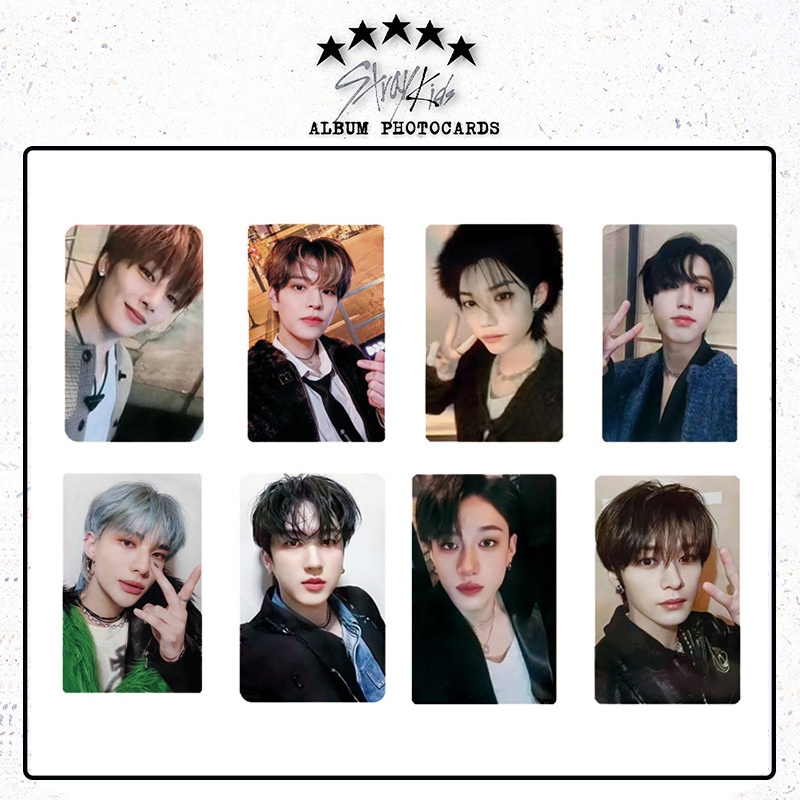 8pcs /set Album STRAY KIDS 5-STAR Photocards Kartu Lomo Straykids Stage Belakang Kpop Postcards Series