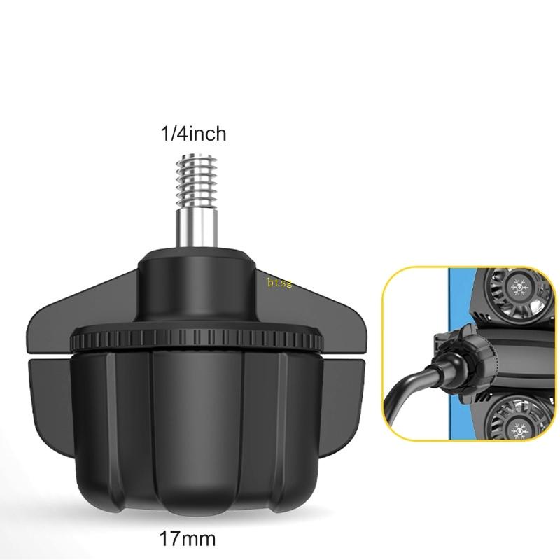 Bt 17mm Mount Base To1 4 Adapter Sekrup Swivel Connector Socket Joint Stand