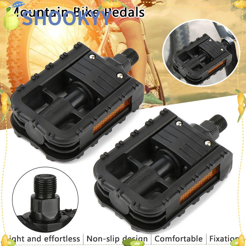 Chookyy 1pasang Pedal Sepeda Lipat Olahraga Sepeda Jalan Flat Sepeda Parts
