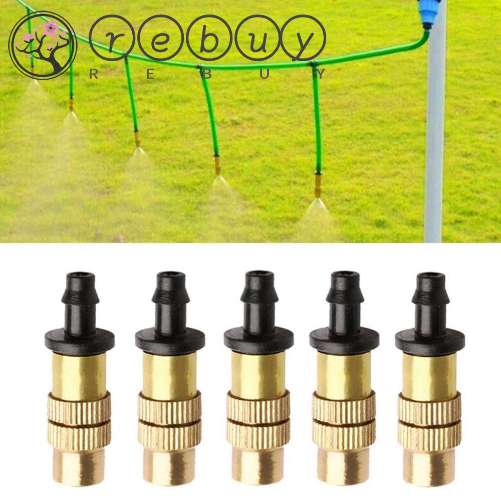 Rebuy Misting Nozzle Air Adjustable Semprotan Benang Irigasi Rumput Kuningan