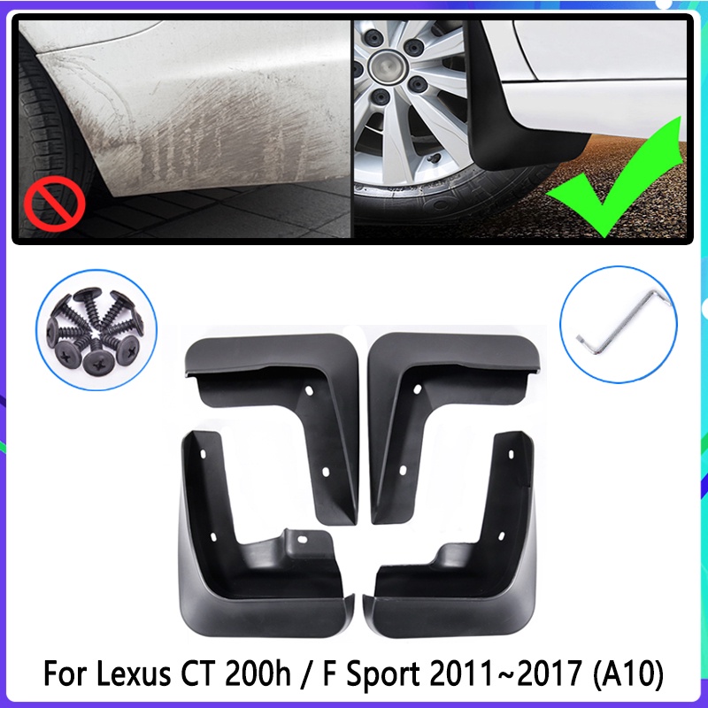 4pcs Flaps Lumpur Mobil Untuk Lexus CT 200H CT200H FSport F Sport 2011~2017 Mudguard Splash Guards Fender Mudflaps Aksesoris Mobil