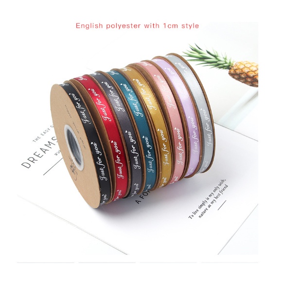 

PTA4 FOR U (MINI) Pita Satin Roll Motif Always By Your Side/Pita Kado 1cm/Pita Dekorasi Buket