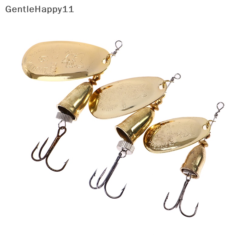 Gentlehappy Blade Rotag Spinner Metal Lure Kuningan Umpan Sendok Buatan Fishing Tackle id