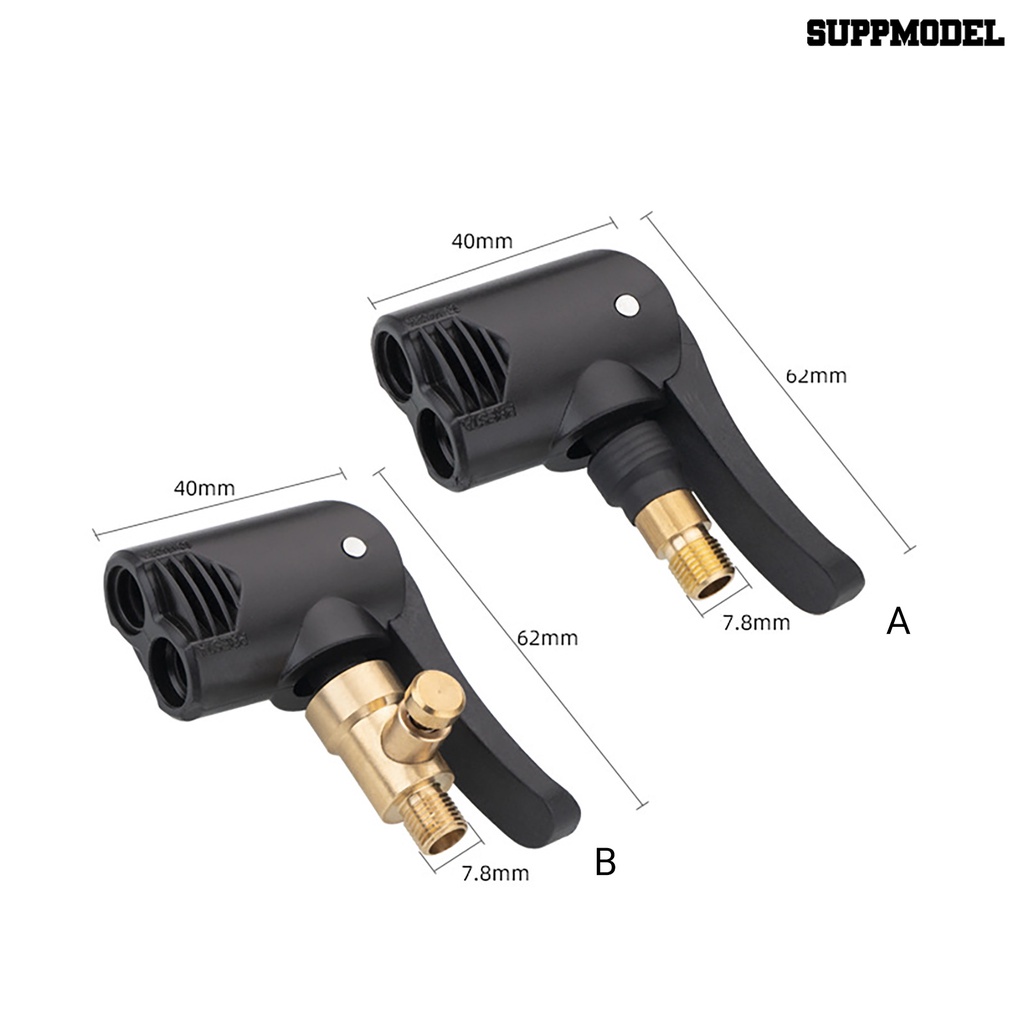 [SM] Kepala Pompa Inflator Anti Bocor Pengganti Langsung 2in1 Presta Schrader Kompatibel Konektor Pengisi Ban Mobil Untuk Sepeda