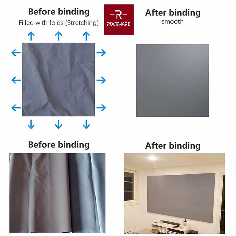 AKN88 - ROCKWARE 70-inch Anti-Light Reflective Projector Screen Portable