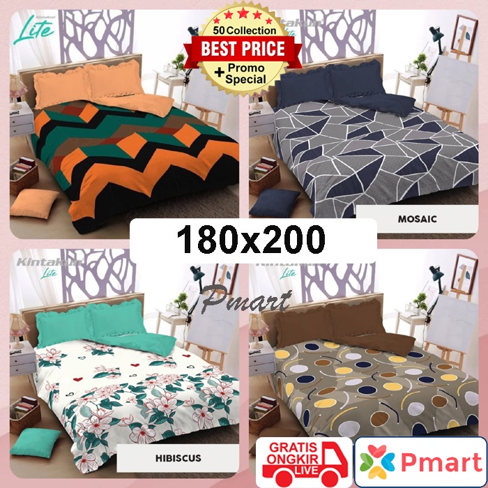 TERLARIS BEDCOVER KINTAKUN KING LITE / BEDCOVER KINTAKUN 180x200 / BEDCOVER 180x200 SET