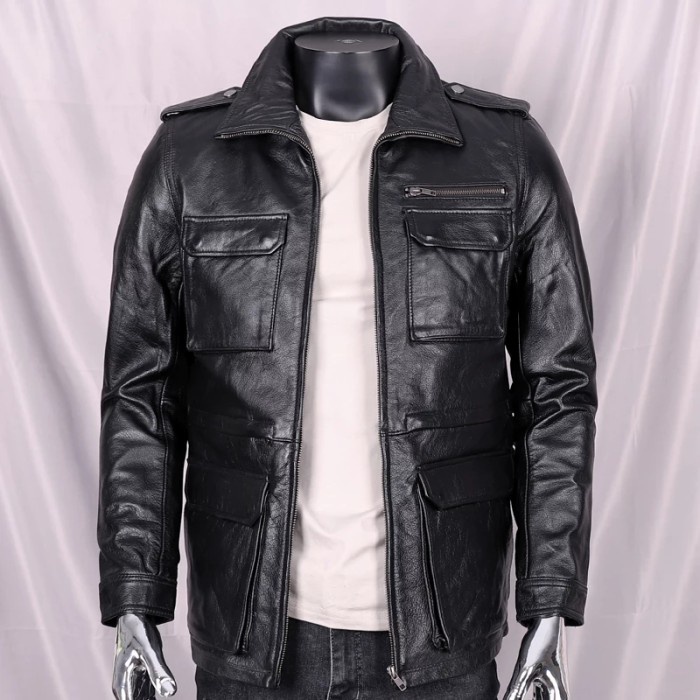 jaket kulit asli garut terbaru/ jaket kulit safari original jaket kulit motor safari pria 100% ORI /