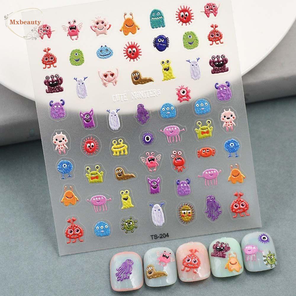 Mxbeauty Stiker Kuku Kartun Lucu Fashion Kuromi Animals Nail Stiker Bebek Nail Art Dekorasi
