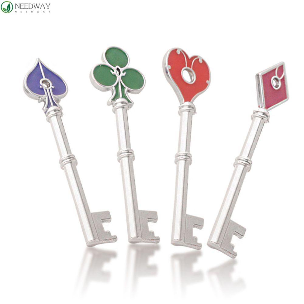 NEEDWAY Residen Evils 4Pcs Untuk Pria Untuk Fans Key Holder Gantungan Kunci Kunci Hati