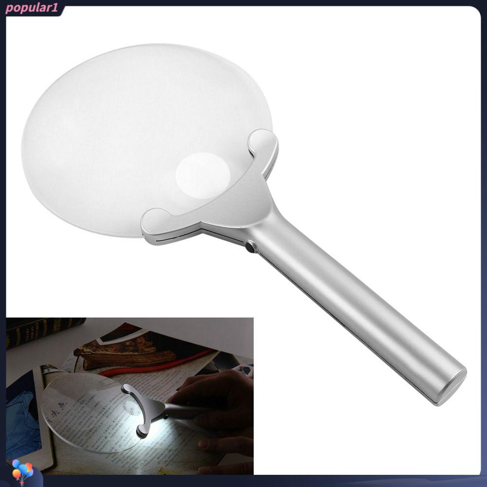 POPULAR Populer Membaca Perhiasan Magnifiers High Quality HD 2.5X 5X Lensa Kaca Pembesar