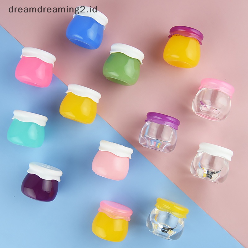 (drea) 1pc Toples Kosmetik Botol Isi Ulang Kosmetik Kosong Kecil Plastik Eyeshadow Makeu //