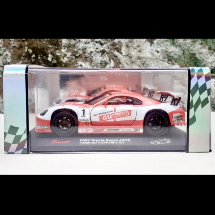 Diecast Saico Toyota Supra GT500 1:32 Miniatur Mainan Pajangan