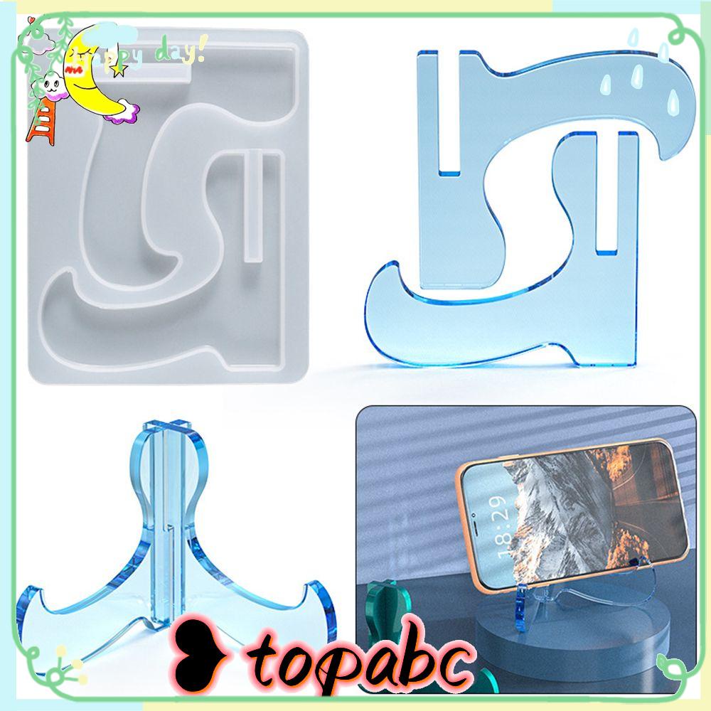 TOP Stand Phone Dekorasi Rumah Baca Penyimpanan Cetakan Silikon Meja Telepon Desk Mount