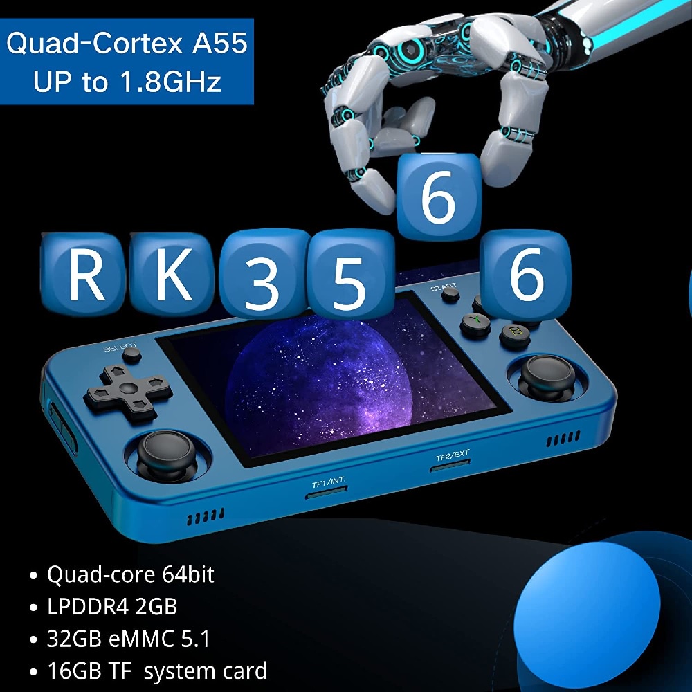 ANBERNIC RG353M 64GB - Dual Mode Emulator Retro Game Handheld Console