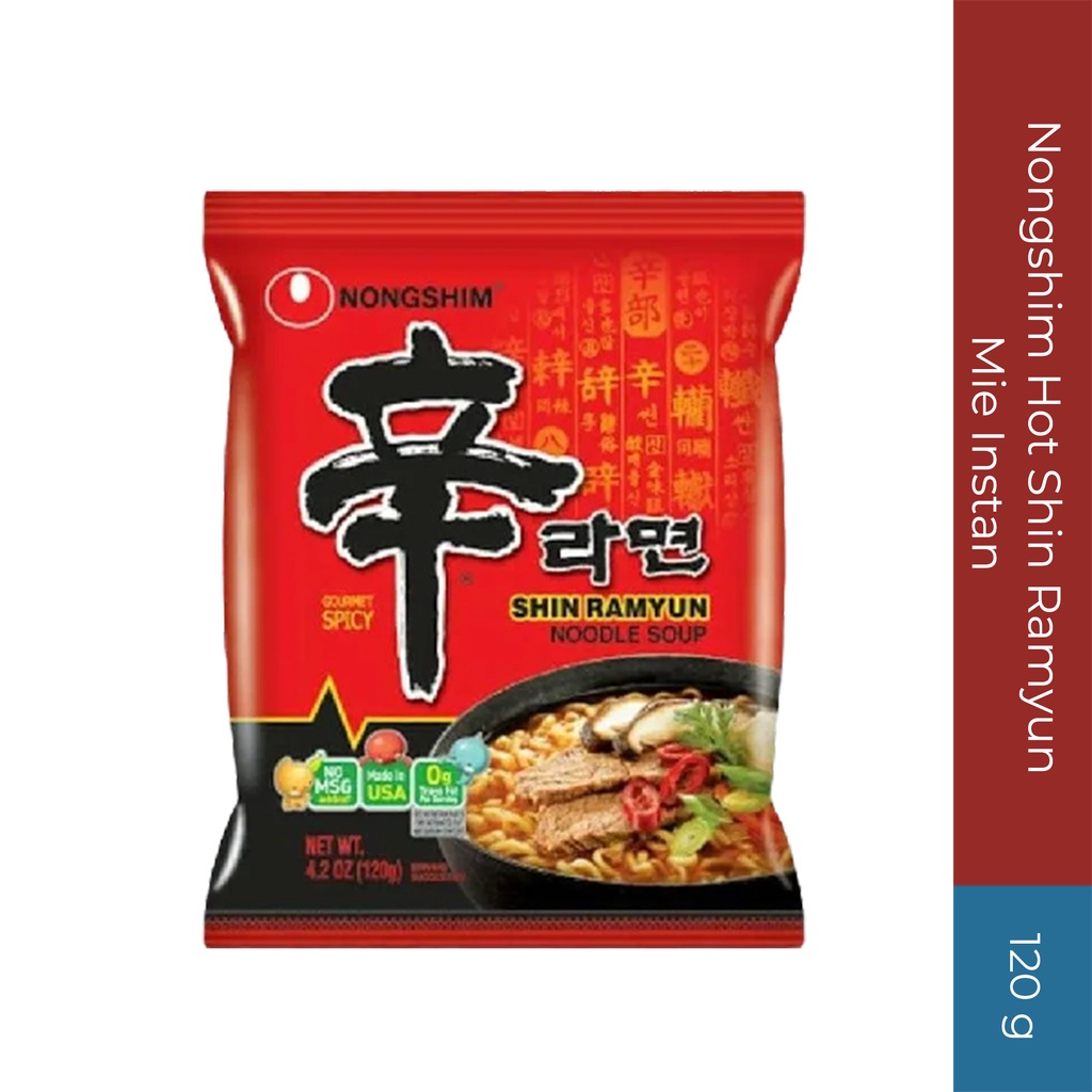 

Nongshim Hot Shin Ramyun Mie Instan 120g