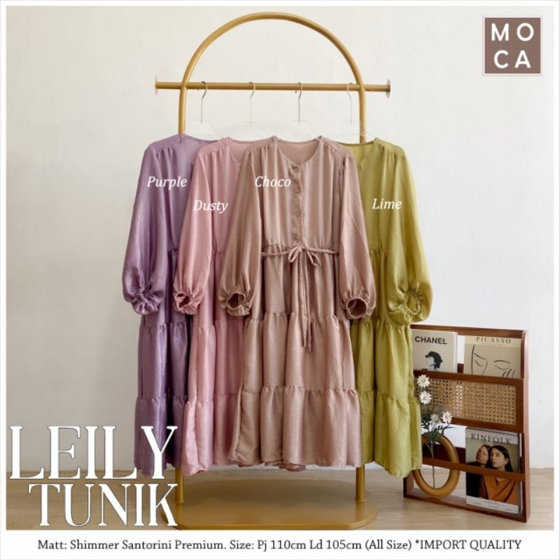 LEILY TUNIK ORI MOCA | Ld105 Shimmer Santorini Premium