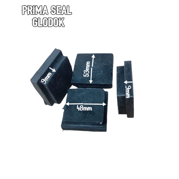 Karet Hollow solid padat 50x50 alas kaki meja/kursi/Rak