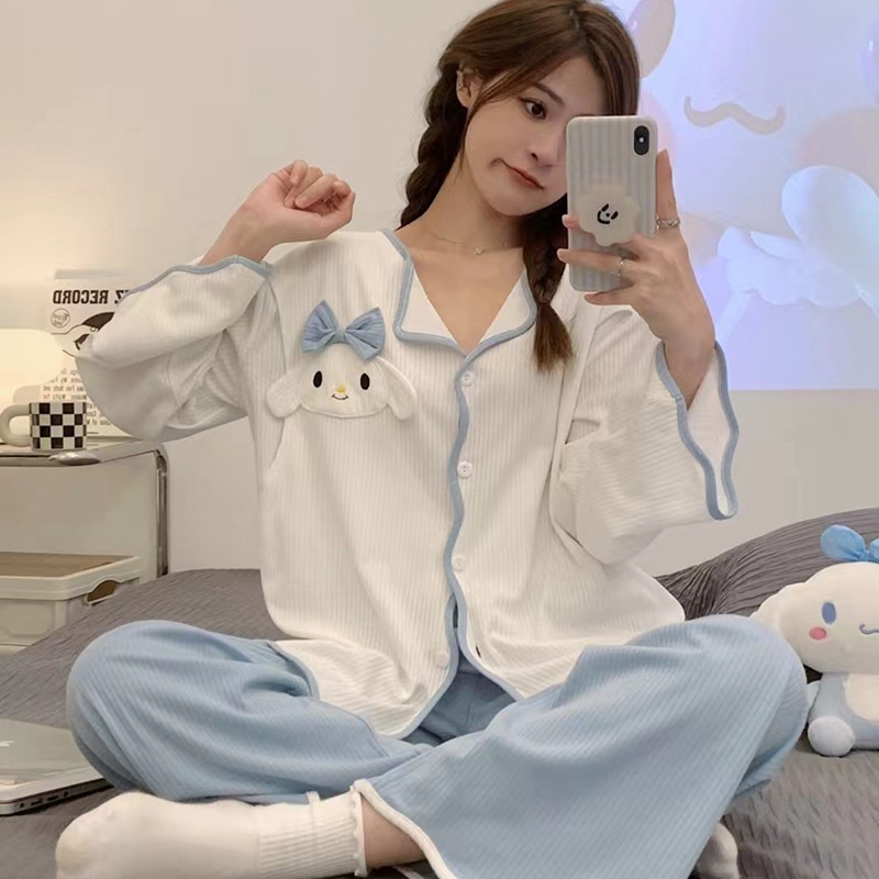 CINNAMOROLL PIYAMA TIDUR BAJU TIDUR SANRIO PANJANG DAN PENDEK