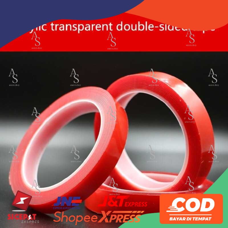 

Perekat Double Tape Acrylic Adhesive Transparent Sticker