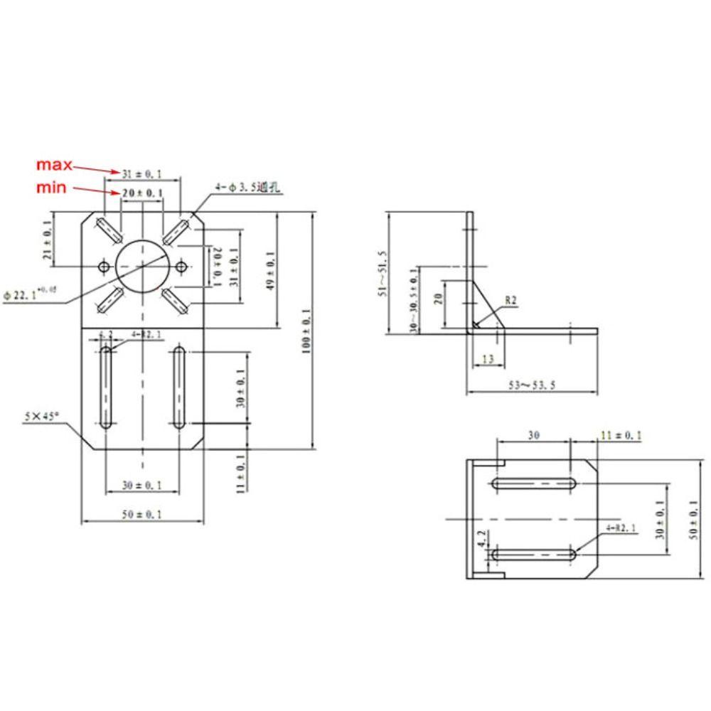 POPULAR Bracket Mount 775Motor Untuk 750 /755/775 /795 /850 /895 Kursi Tetap Multifungsi Universal DC Motors Parts