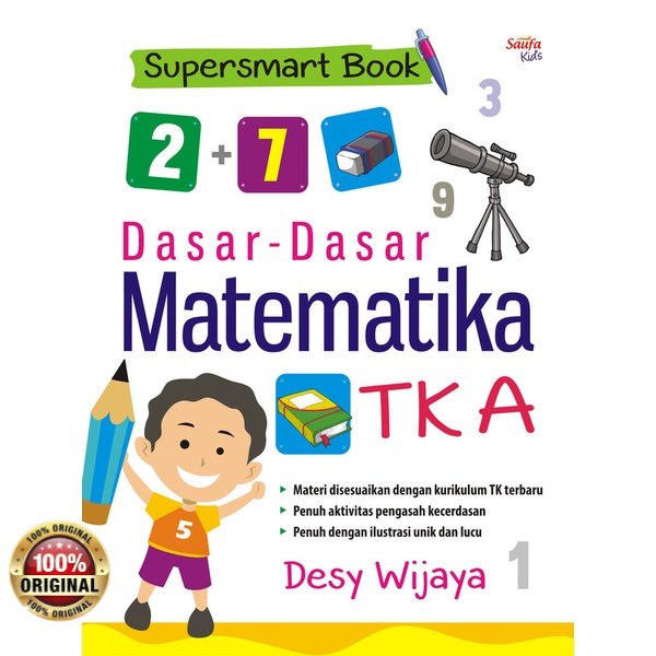 Buku Supersmart Book; Dasar-Dasar Matematika TK A - Saufa